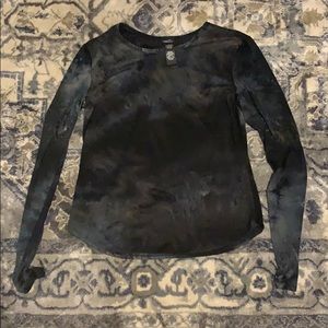 Long sleeve tie dye shirt